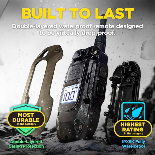 Image of Dogtra X-Series X1 E-Collar Remote Transmitter Only (Compatible with 280X) 10 lbs+, 1 /2 Mile Range, LED Light, 100 Levels of Precise Control for Stubborn Dogs, Waterproof, Boost for Quick Recall
