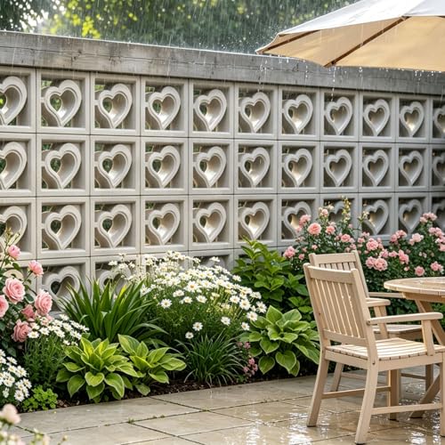 image for MWYZGMOLD Concrete Hollow Brick Mold,Concrete Wall Block Molds,Easy De