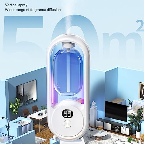 Difusor aromático eléctrico recargable con display LED miniatura 3