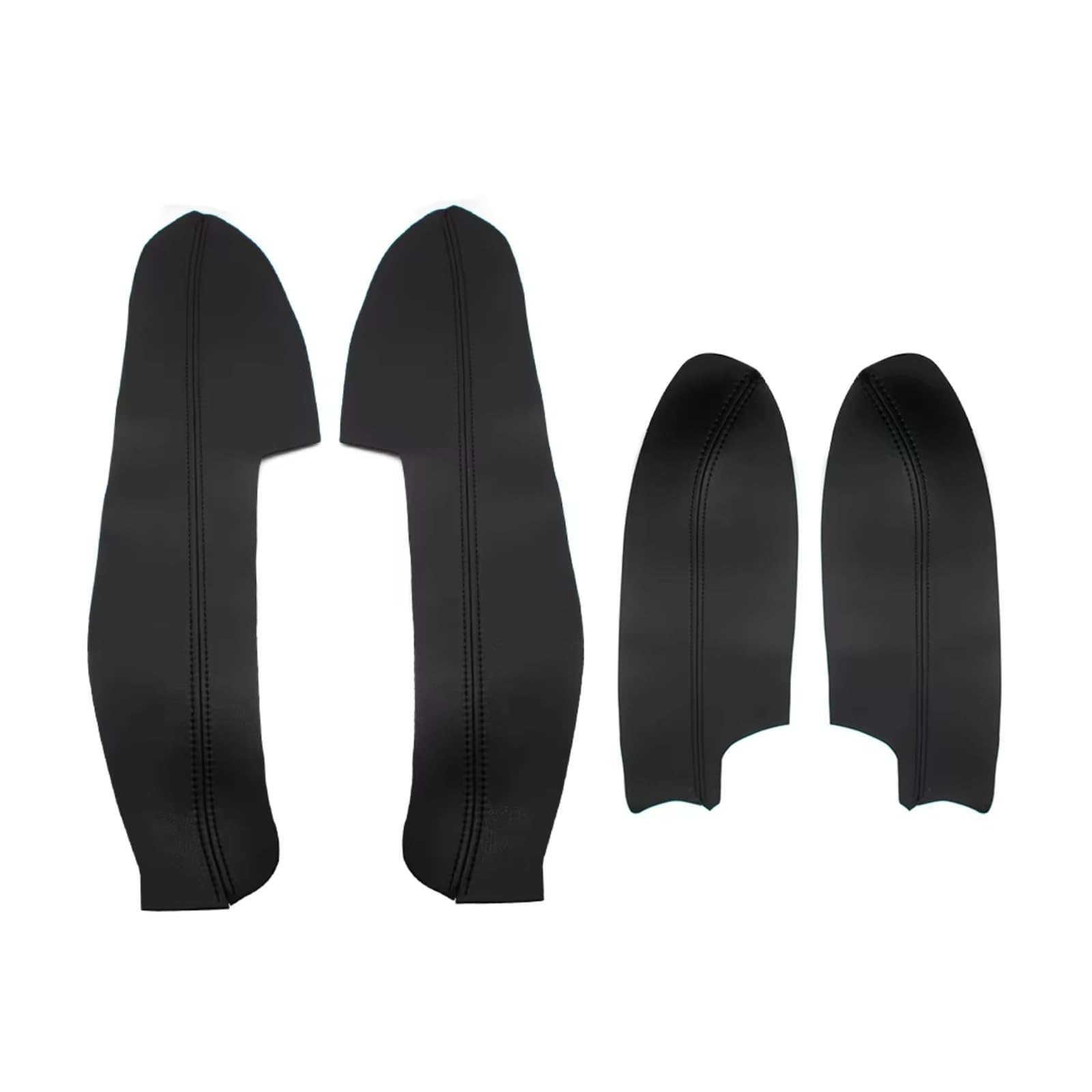 Amxaqjc Black Car Interior Moulding Trim For Nissan For Qashqai J11 2016 2017 2018 Car Door Handle Panels Armrest Cover Trim(Black)