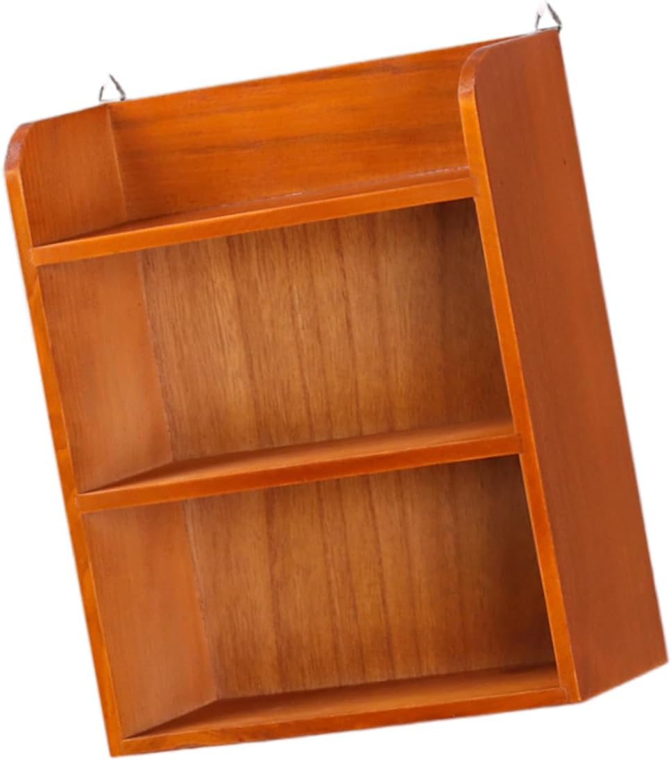 ORFOFE Retro Wooden Wall Shelving Cube Shelves for Bedroom Home Decor Storage Rack