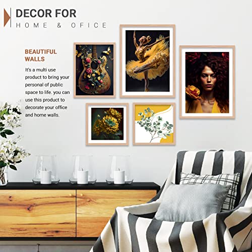 Image of kotart Set of 5 Framed Paintings for Wall Decoration - Bedroom and Living Room Wall Posters - Big Size Gallery Wall Hangings - Decor 01