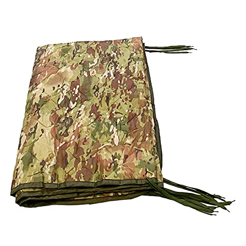 Poncho Liner Military Woobie Camping Blanket - Thermal Insulated Woobie Blanket Military - Large, Portable, Waterproof, for Hiking, Outdoor Activities, Survival, with Compression Carry Bag