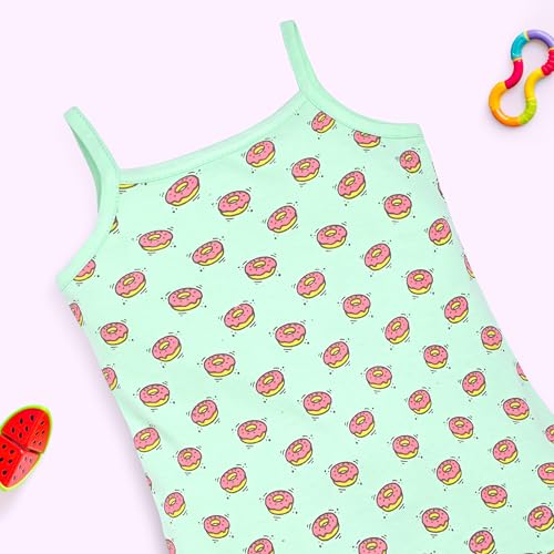 Image of LuvLap Baby Girl 100% Cotton Sleevless Girls Frock Pack of 3
