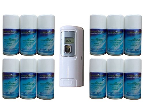 Price comparison product image Exec LCD WALL MOUNTED Automatic Air Freshener Dispenser and 12 Refills auto fresh spray cans