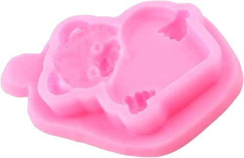 Miniatura 5 de XMOLDNMS Molde de silicona de oso para el Día de San Valentín, molde de silicona para decoración de tartas, decoración de cupcakes, caramelo y goma