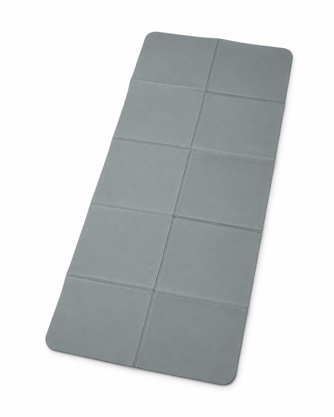 Foldable Yoga Mat 6 mm Thick, 183 × 81 cm High-Density Exercise Mat with Double-Sided Textured Surface, Easy-Clean Portable Fitness Mat for Yoga, Stretching and Home Workout, Grey-image-43