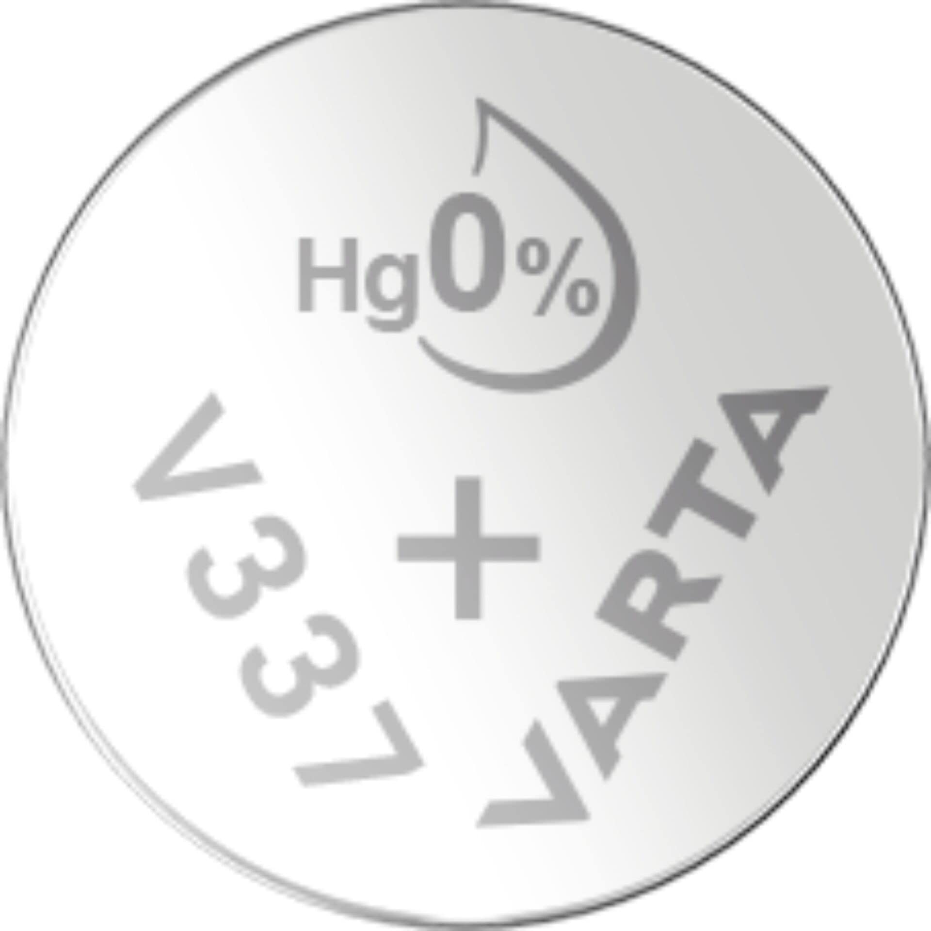 Varta 337101111 - Pila Oxido de Plata, Plateada