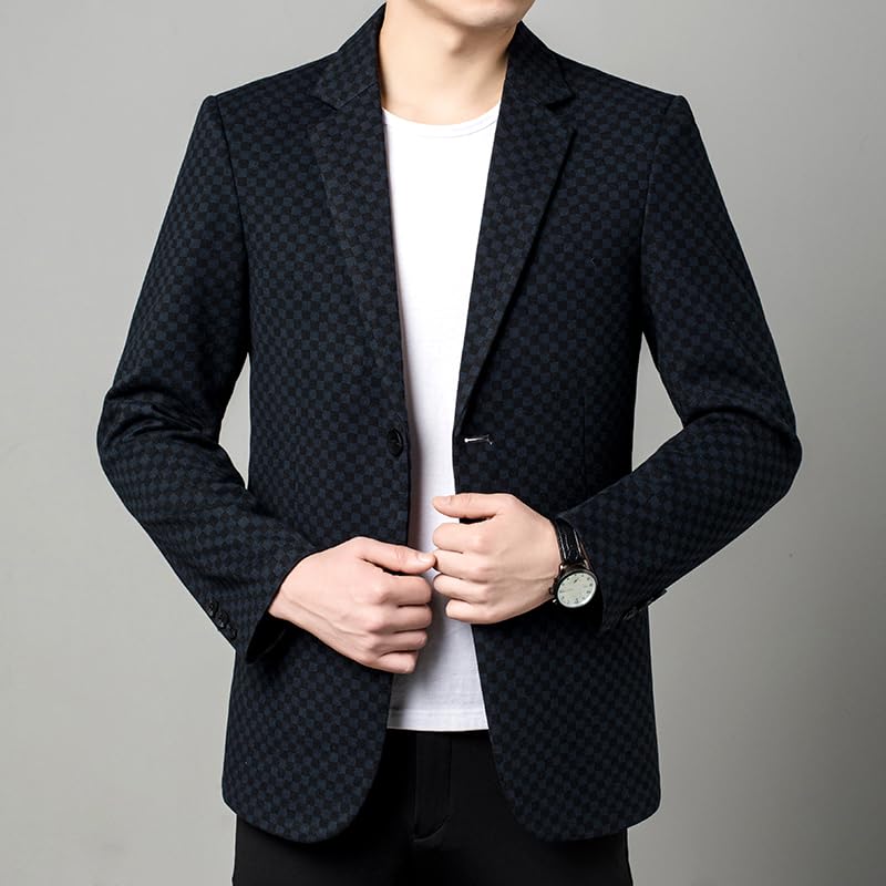 Men' Korean of Business Gentleman Presided Over The British Style Office Slim Wedding Blazer4