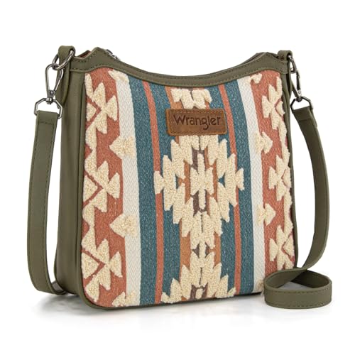 Wrangler Chenille Shoulder Bag for Women Western Women's Crossbody bags Aztec Top-handle Bags2