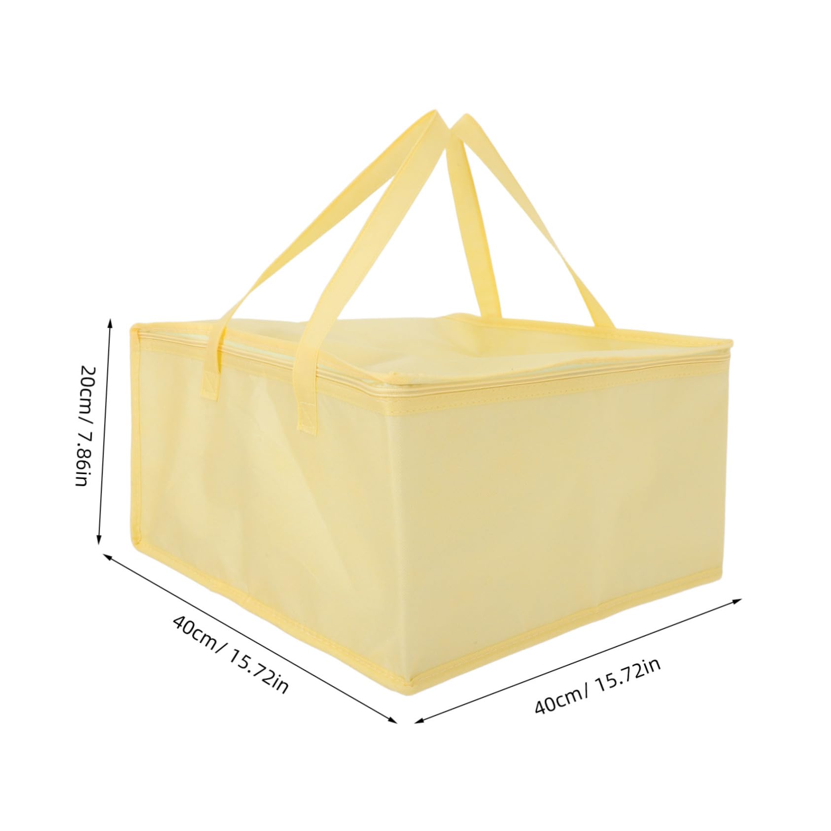 FUNOMOCYA Insulated Bag Picnic Baskets Basket Bag Outdoor Picnic Basket Insulated Bags for Food Pizza Warming Bag Insulated Food Bags Bag Keeps Food Doggy Bag Cloth Yellow