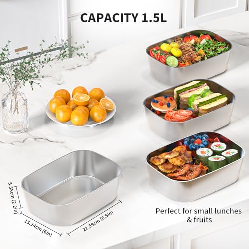 Image of Vingud 1.5L Replacement Stainless Steel Container Electric Lunch Box (Model: DFH-001), Food Container, Eco Safe & Healthy, Dishwasher Safe
