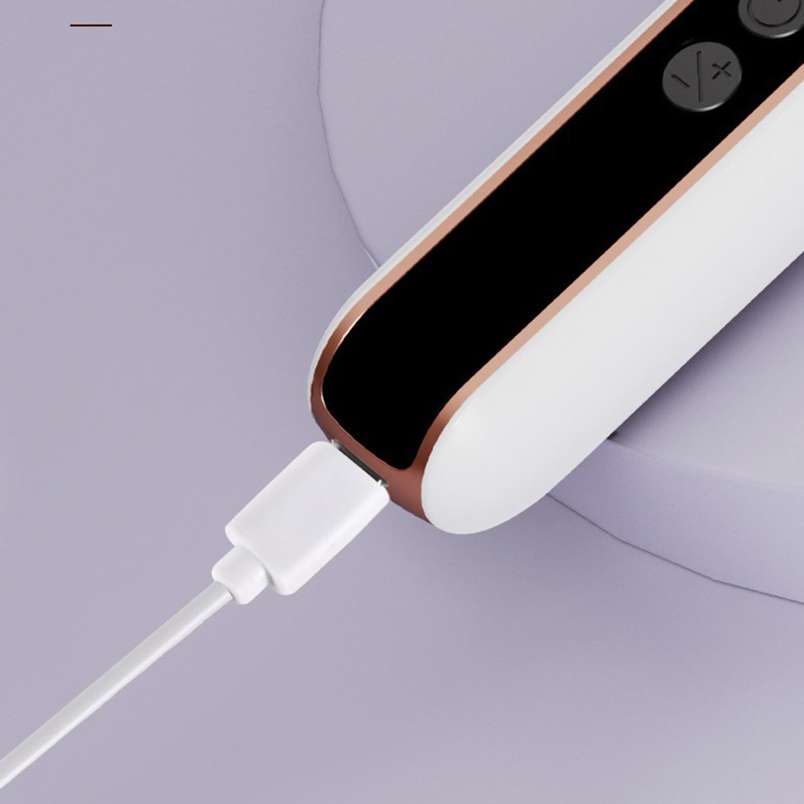 Masajeador eléctrico de cara y cuello para uso doméstico y de viaje, rodillo para drenaje linfático, adelgazante de contorno facial, recargable, portátil (versión mejorada)
