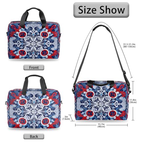 Bolso para portátil Boho Bohemio multicolor 16 pulgadas miniatura 6
