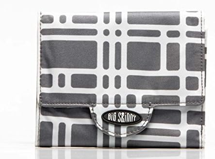 Big Skinny Women's Trixie Tri-Fold Slim Wallet, Holds Up to 30 Cards, Graphite Cobble
