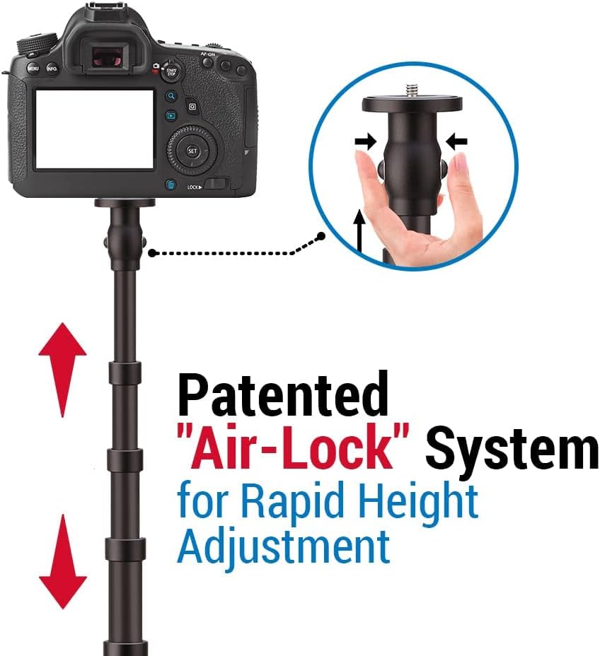 Bеѕt Rеvіеw Vidpro MP-66 VentureMaxx Series Professional 70-Inch Monopod with Air Lock - Lightweight Anodized Aluminum Camera Camcorder Support Stand Adjustable 5-Section with 3 Feet Base Includes Carrying Case Blасk Frіdау - 70% оƒƒ Vidpro MP-66 VentureMaxx Series Professional 70-Inch Monopod with Air Lock - Lightweight Anodized Aluminum Camera Camcorder Support Stand Adjustable 5-Section with 3 Feet Base Includes Carrying Case