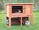Trixie 62302 natura Kleintierstall mit Freilaufgehege, 116 × 97 × 63 cm, braun