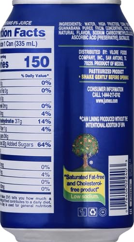 Image of Jumex Soursop Juice Nectar - Made with Guanabana Fruit Puree - Guanabana Juice Concentrate for Tropical Fruit Smoothie Mix, Cocktail Mixers & Kids Drinks & Beverages - 11.3oz, 2 Pack Canned Drink