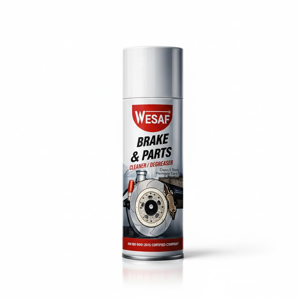Wesaf Brake and Parts Cleaner/Degreaser Spray for Superior Brake System Maintenance | Cleans and Dries Fast, Removes Brake Fluid, Grease and Oil | Grade-2500(300GM)