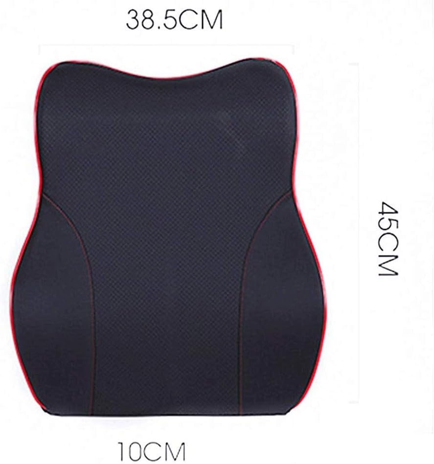 Lumbar Pillow-Car Headrest Protection Cervical Pillow Car Seat Car Lumbar Support Lumbar Pillow Neck Pillow Breathable Memory Cotton(White-Dinosaur Doodle4)