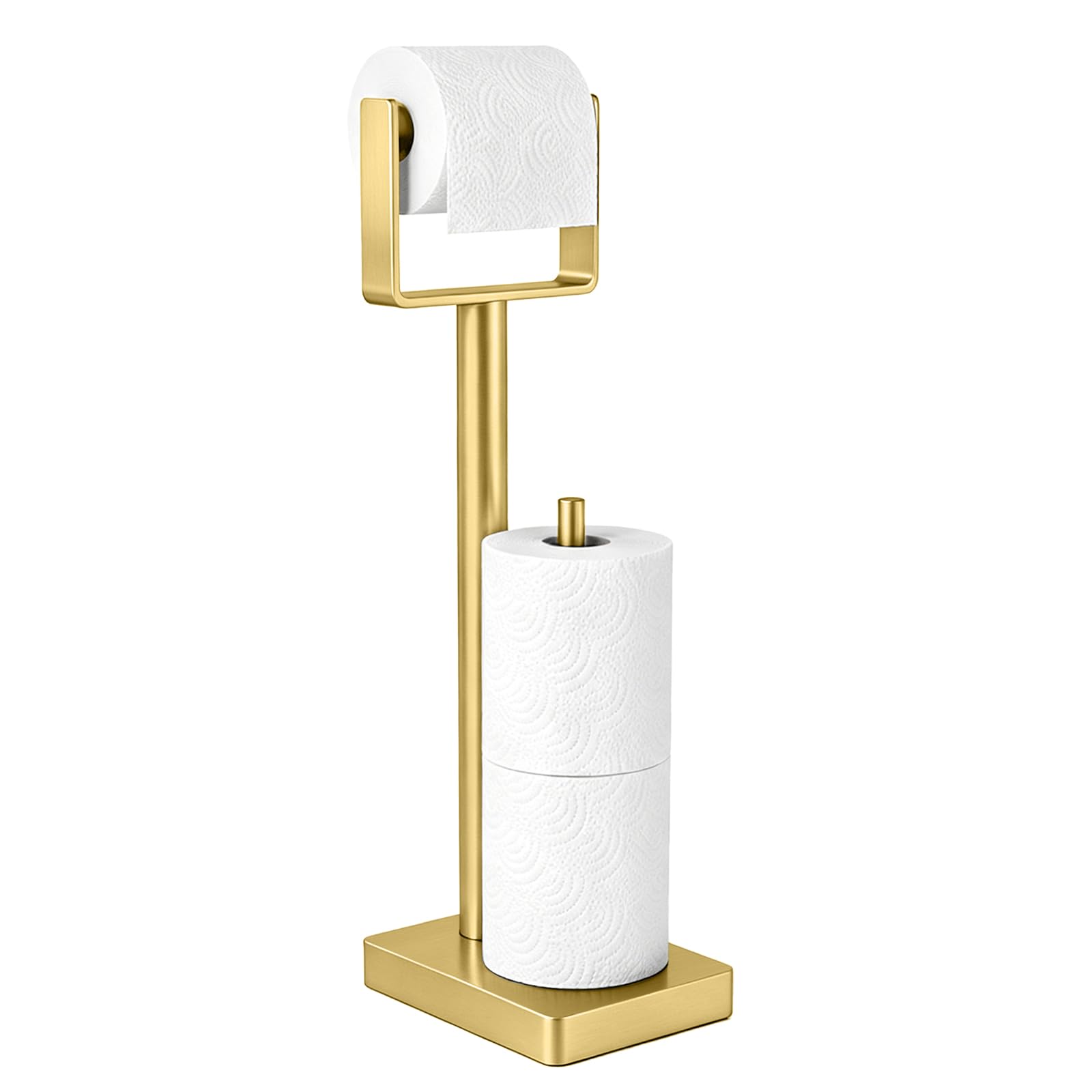 YUMORE Toilet Paper Holder Stand with Weighted Base, Matte Black — Amazon image 8