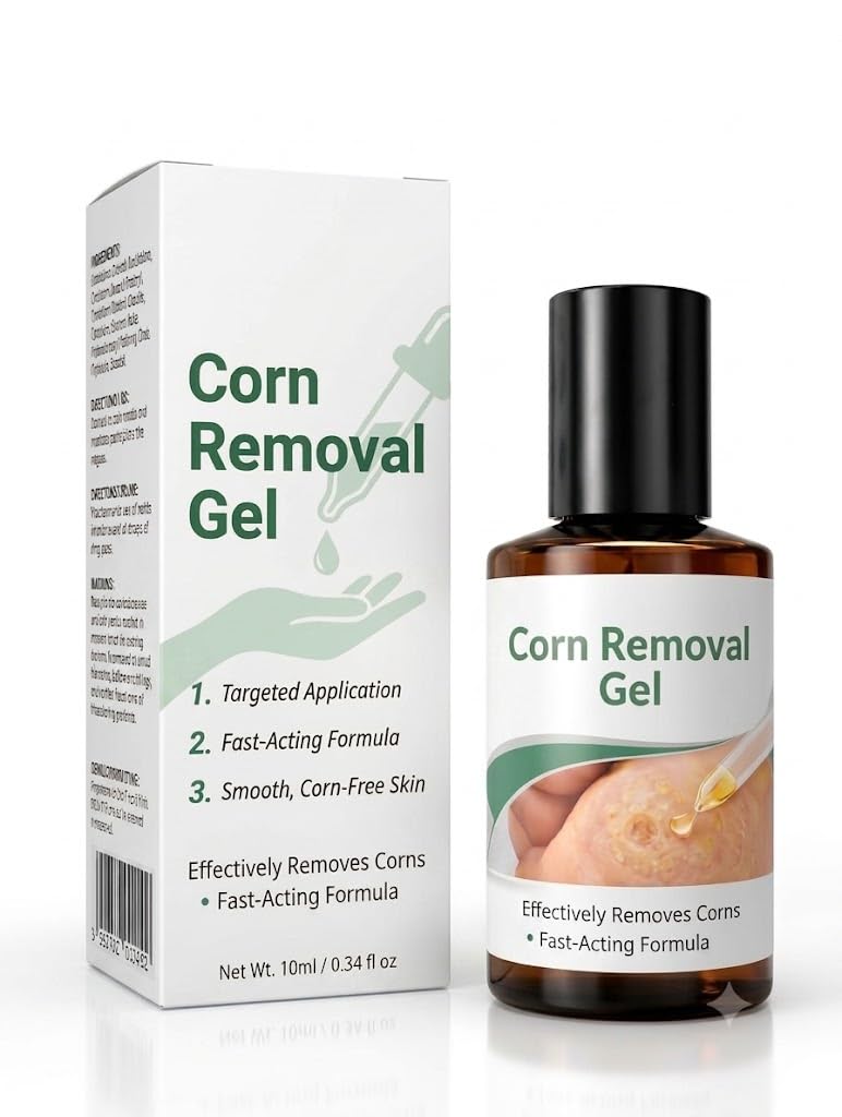 Corn Removal Gel for Feet 50ml | Lactic Acid Roll-On Formula | Paraben-Free Foot Care Gel | Softens Hard Skin, Corns & Calluses | Helps Smooth Rough Feet & Cracked Heels | Easy Roll-On Applicator-image-43
