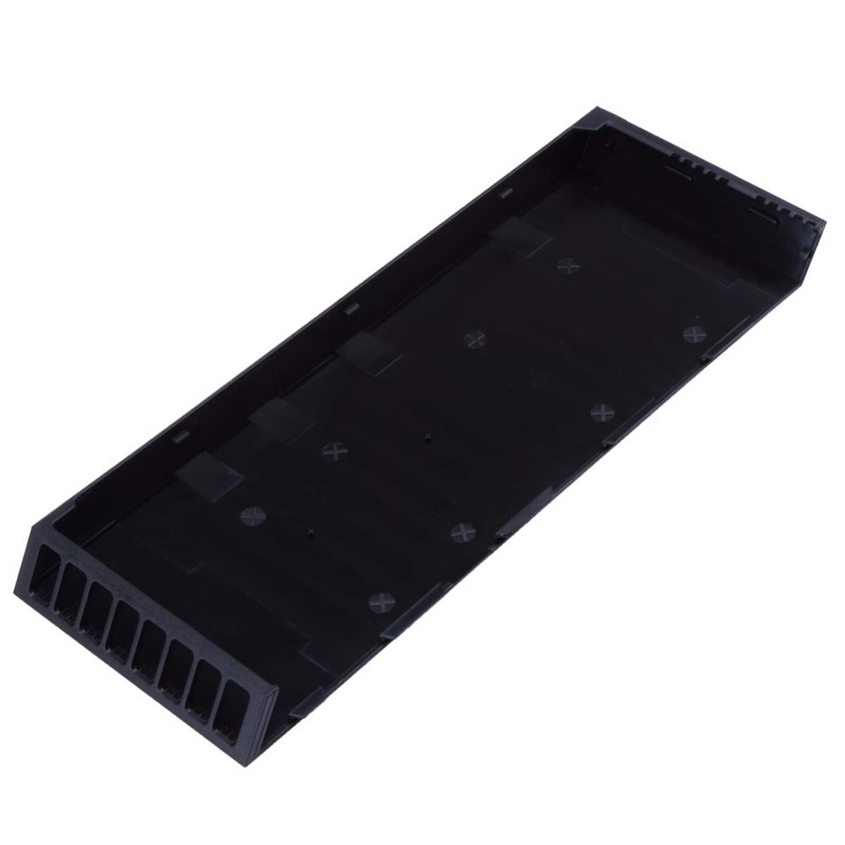 Queen.Y - Carcasa de Repuesto Compatible con PS4 Consola, Carcasa de protección de la Placa Frontal de reemplazo del Disco Duro, Funda Protectora (Negro)