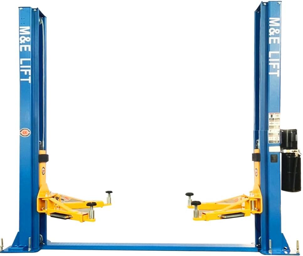ME 10000lbs 2 Post Car Lift Two/2 Post Lift 70.75 Inches Lifting Height Car Lift Automotive Lift for Repair Shop, Passed 115% Dynamic and 150% Static Load Tests (220v)