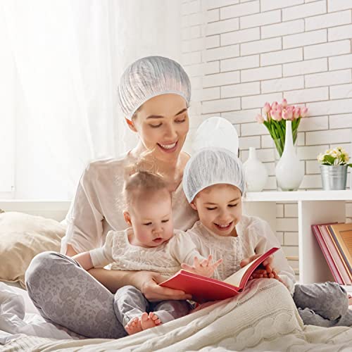 Foto von 4 Stück Mesh Schlafkappe Haarnetz für Frauen Schlafende Haarnetze Frauen Nacht Mesh Bonnet für lockiges krauses Haarschutz, Fabrik, Küche, Lagerarbeiter