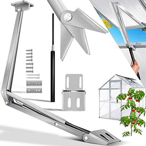 KESSER Automatischer Fensteröffner für Gewächshaus 7 5 kg Hubkraft 45cm Öffnungshöhe stufenloser Öffnungswinkel Fensterheber automatisches Öffnen und Schließen durch Temperatursteuerung
