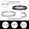 WPNCYK 2 Pack Silver Bracelet for Men, Stainless Steel Chain Bracelets for Everyday Wear, Stylish Mens Jewelry Gift for Birthday, Anniversary, Christmas #2