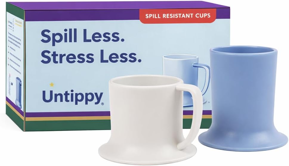 Kids Tumbler and Teacup | 2 Cup Set (6 & 7 Oz) Sippy Cups Dishwasher/Microwave Safe 3.5" x 4" | 2 Wide Base Toddler Cups Polypropylene Plastic Dinnerware Set | Open Sippy Cup for 6+ Month Old