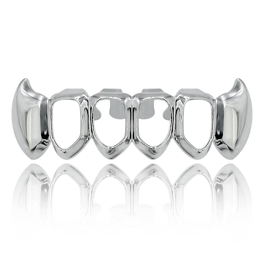 Custom Rapper Grill Snapklik.com : TOPGRILLZ 14K Gold Plated Open Face Top And Bottom ...