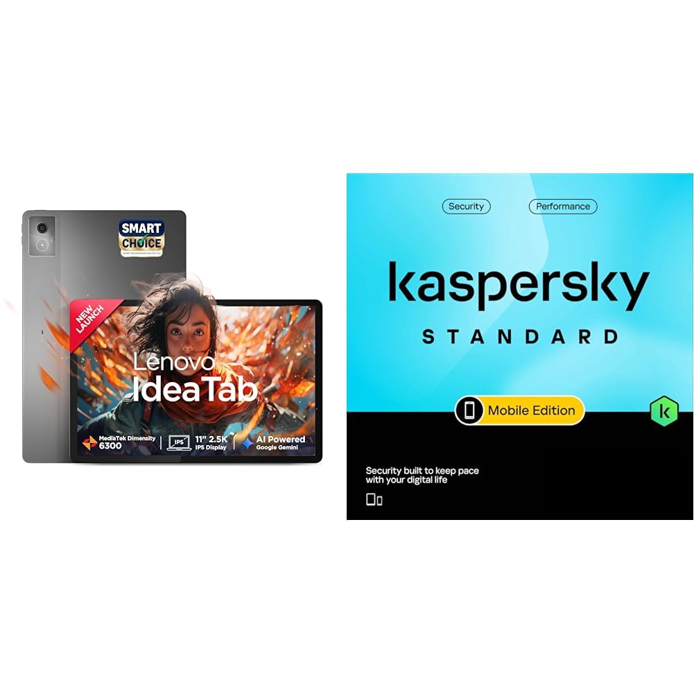 Lenovo Idea Tab Smartchoice |11" Display, 2.5K Resolution, 90Hz Refresh|8GB RAM, 256GB ROM| MediaTek Dimensity + Kaspersky Standard Mobile Security 1 Device 1 Year (Physical Pack)-image-11