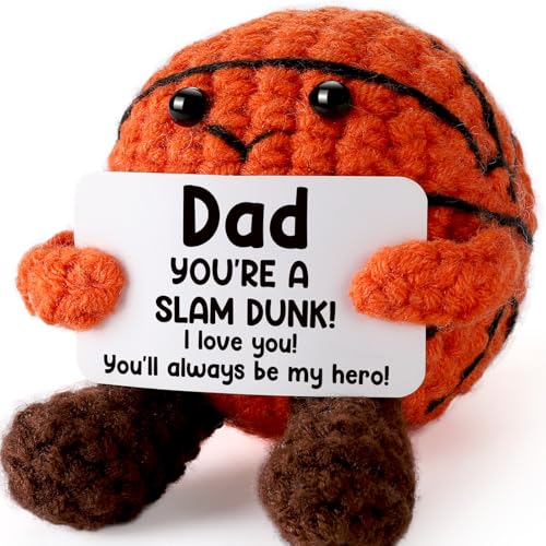 YUEYUQIU Handmade Crochet Basketball Dad Birthday Gift