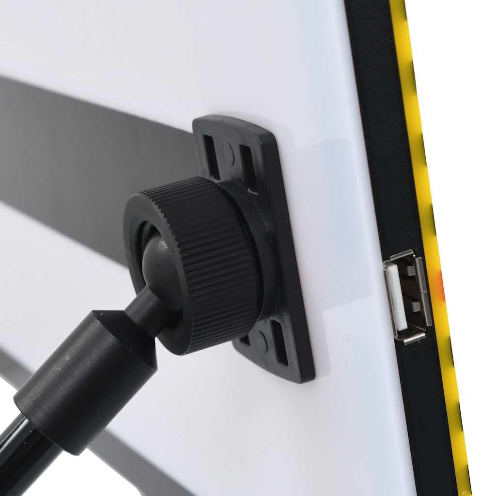 Tabliczka LED z elastycznym ramieniem i przyssawką do usuwania wgnieceń lakieru, 32 x 15 cm, lampa mocująca, złącze USB, nadaje się do samochodu, SUV, ciężarówki, warsztatu i majsterkowiczów