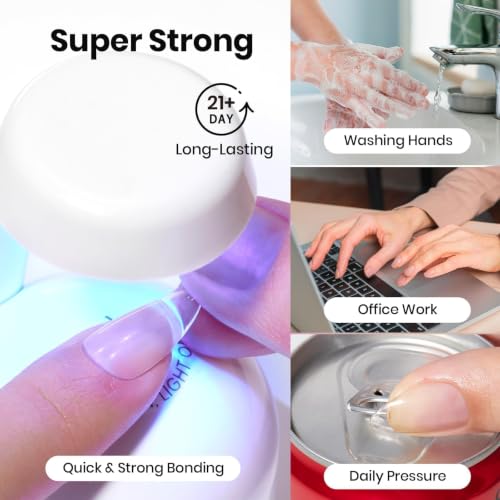 Image of Beetles 15ml Hema-Free UV Gel Nail Glue, TPO Free for Acrylic Nail Tips | UV gel nail glue helps attach acrylic nail tips for extensions; cure under UV light as required.