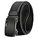 KEMISANT Cinturón Hombre, Cinturón Trinquete Casual Nylon de Golf,Ajuste de Precisión sin Escalón,Negro2302,125cm/36-42" Cintura ajuste