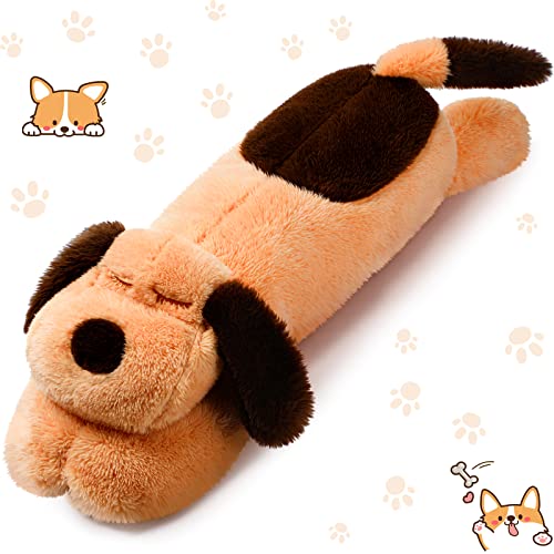 Queekay QUEEKAY-105 Dog Body Pillow Dog Stuffed Animals Plush Long Body Pillow For Dogs Large Sleeping Hugging Dog Pillow Christmas Birthday Gifts For Kids cover