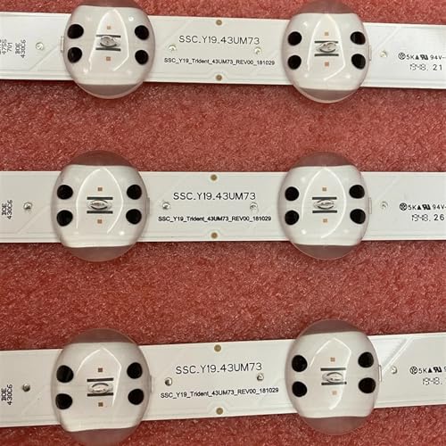 LED-bakgrundsbelysning Strip för LG 43UM7100PSA & andra modeller