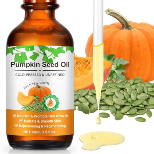 Pumpkin Seed Oil for Hair Growth & Skin 100% Pure Organic Moisturizes Scalp Strengthens Hair