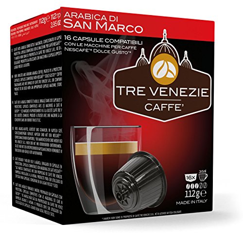 64 cápsulas de café italiano Tre Venezie Dolce Gusto compatibles, caja mixta. 16 cápsulas por caja. 0,23 € por cápsula - Imagen 3