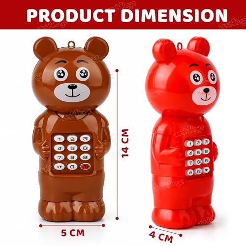 Image of Zest 4 Toyz Toy Phone for Kids Musical Mobile Phone Toy with Light & Sound Toys for Baby Pretend Play Mini Cell Phone Toy Birthday Gifts for Kids - Multicolor (Pack of 1)