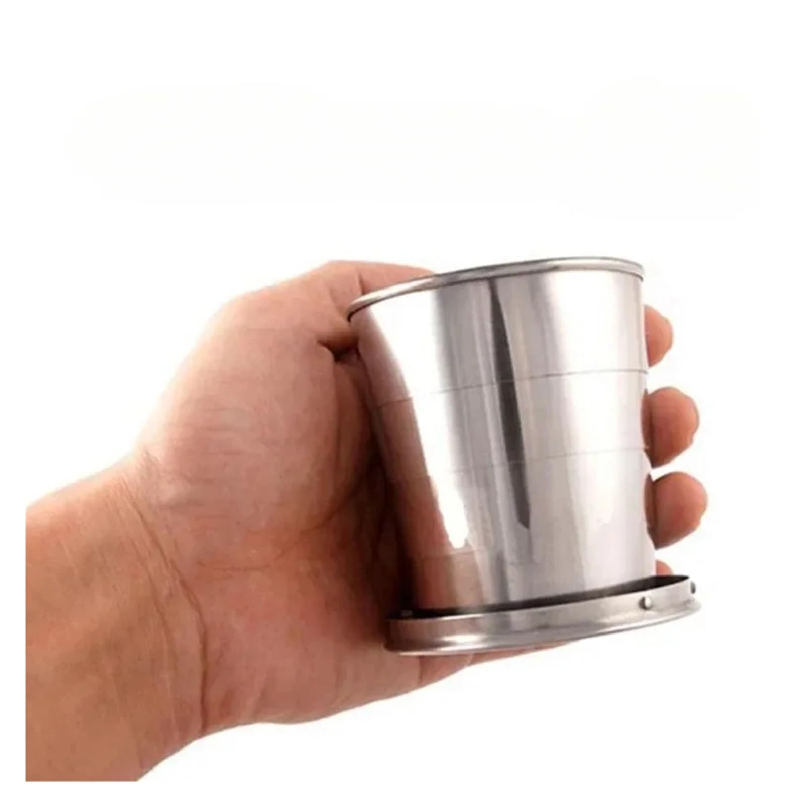 Bicchiere Acciaio Inox Pieghevole Tazza pieghevole in acciaio inossidabile | Tazze pieghevoli telescopiche for bere acqua portatile for viaggi all'aperto