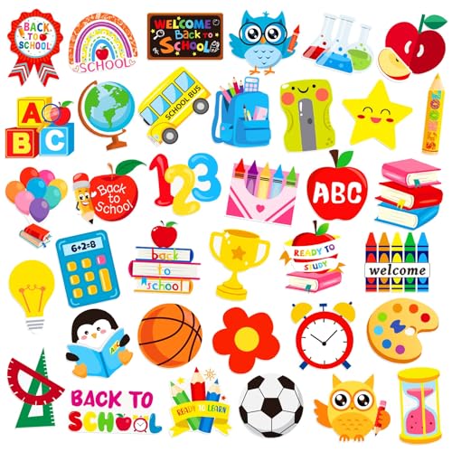 DTOFOOT 36Pcs Back to School Pins Acrylic Pencil Ruler School Lapel Pins