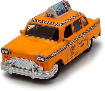 Taxi City Yellow Cab, Yellow 2189DNY - 5 Inch Scale Diecast Model Replica