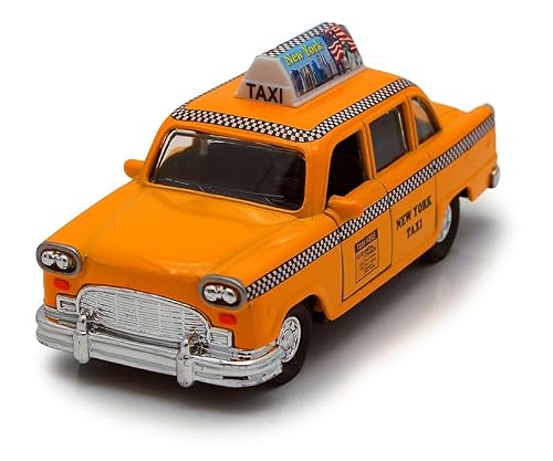 Showcasts Taxi City Yellow Cab, Yellow 2189DNY - 5 Inch Scale Diecast Model Replica
