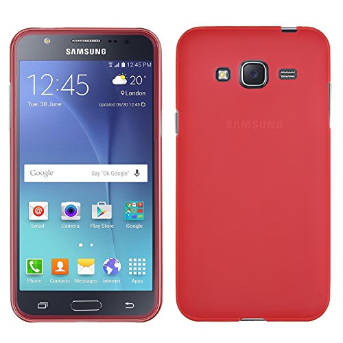 Samsung Galaxy J1 mini case, KuGi Samsung Galaxy J1 mini case frosted style Soft TPU Case for Samsung Galaxy J1 mini smartphone (Red)