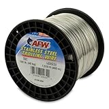 AFW American Fishing Wire Stainless Steel Trolling Wire, 100-Pound Test/0.89mm Dia/460m, Grey