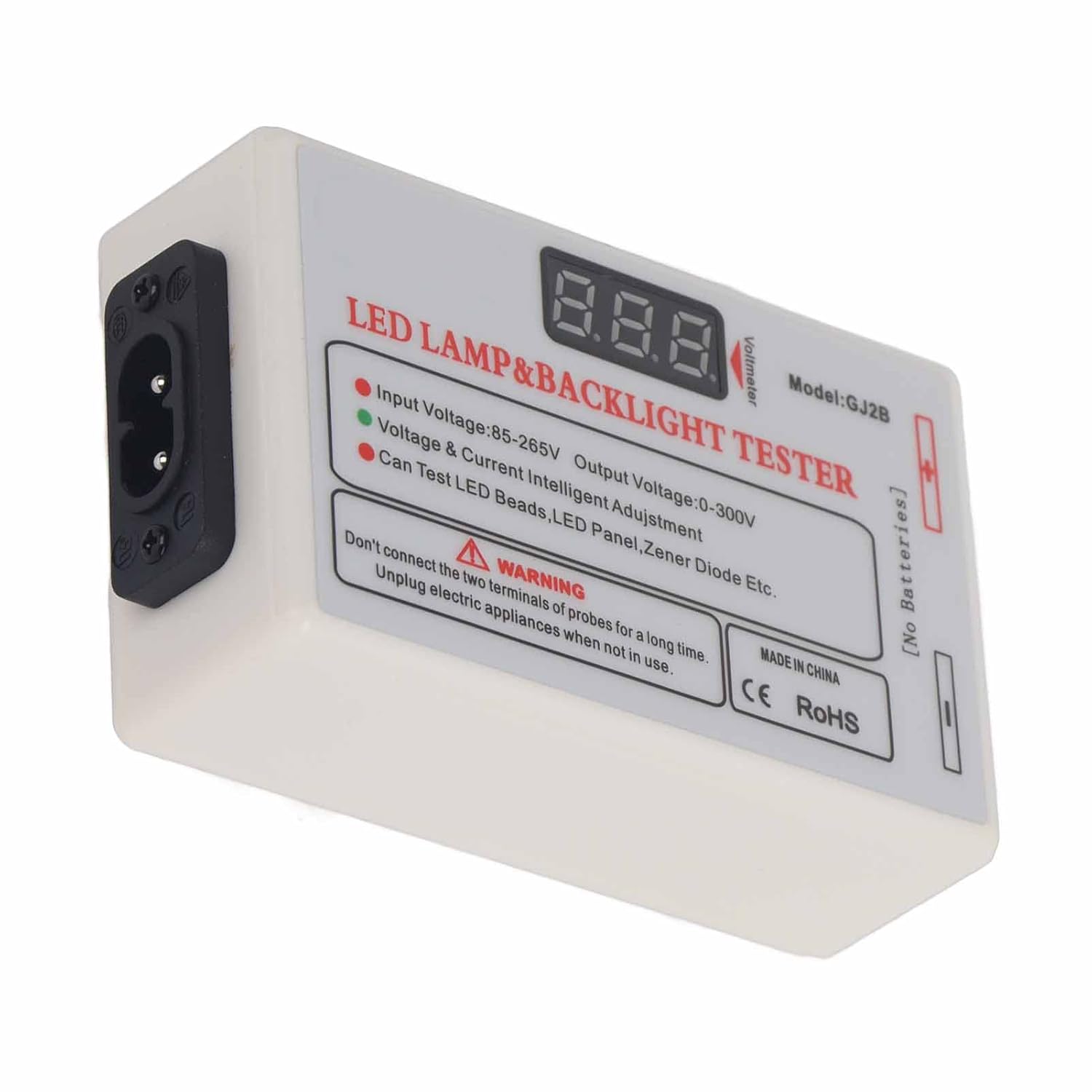 Testing Tool Stabilizing LED Diode Tester LED Backlight Tester Input Voltage 85‑265V AC (US Plug)